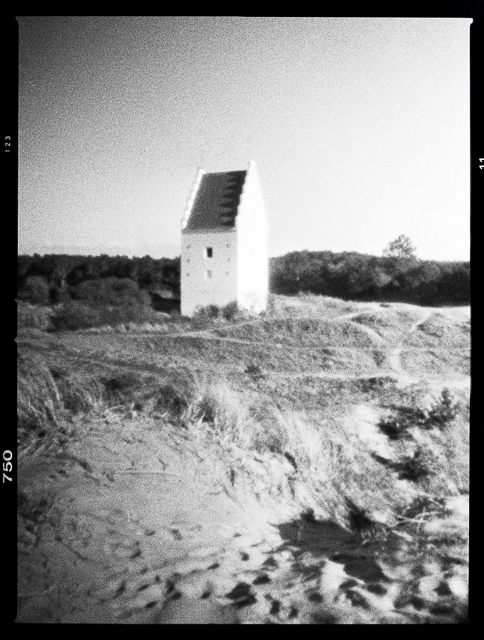 Sand church, Skagen - pinhole